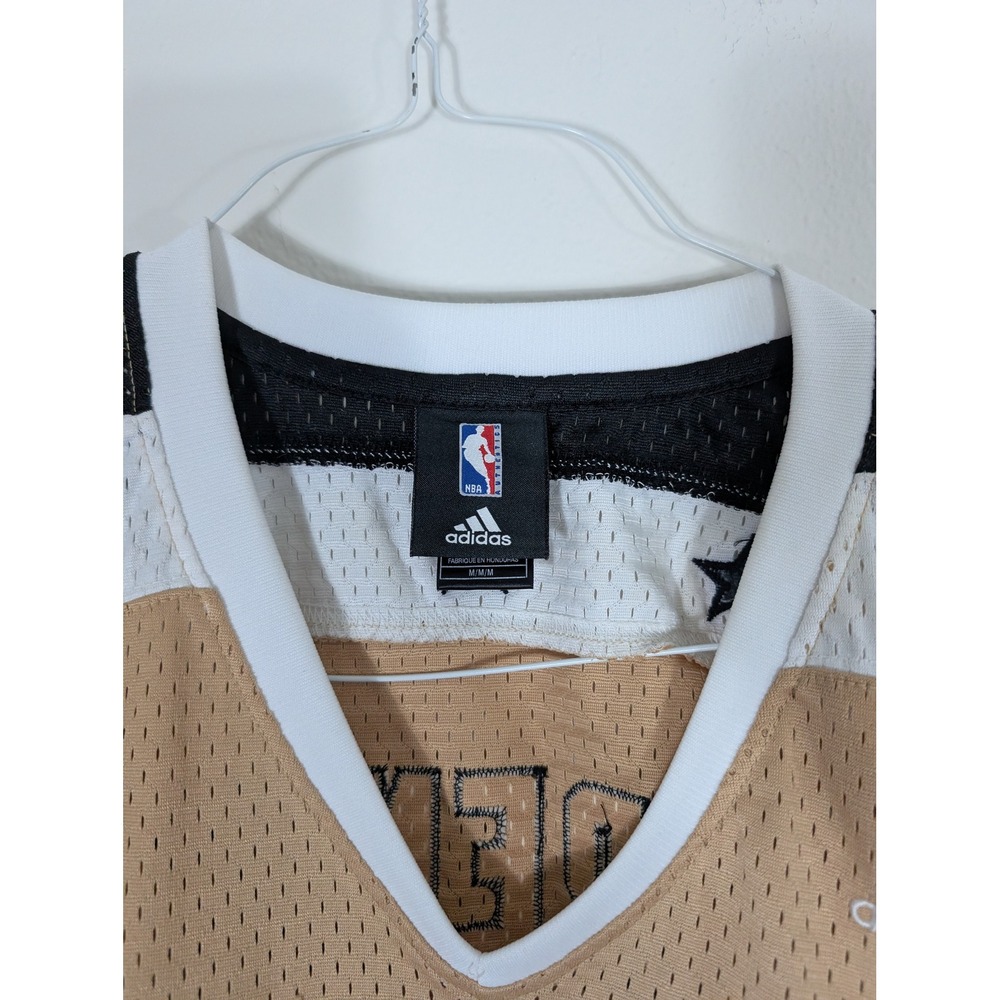 Adidas Men's Medium Gilbert Arenas Washington Wizards NBA Jersey Gold Length +2 - Picture 7 of 12